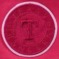 Women's Pro Standard Pink Texas Rangers Triple Boxy Cropped T-Shirt