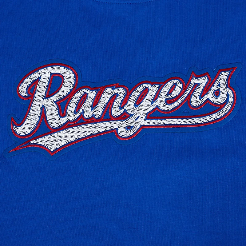Sweat-shirt ras du cou pour femme Pro Standard Royal Texas Rangers Game Day Classics