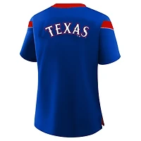 Women's Profile Royal Texas Rangers Plus Lace-Up T-Shirt