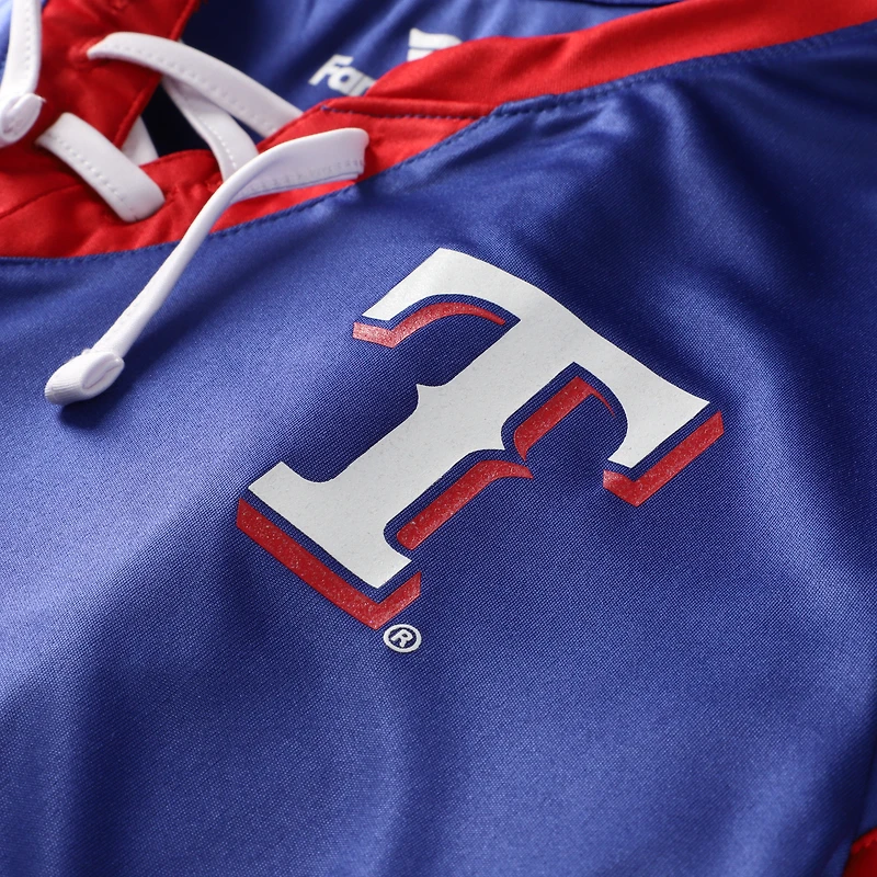 Profil femme Royal Texas Rangers T-shirt à lacets grande taille