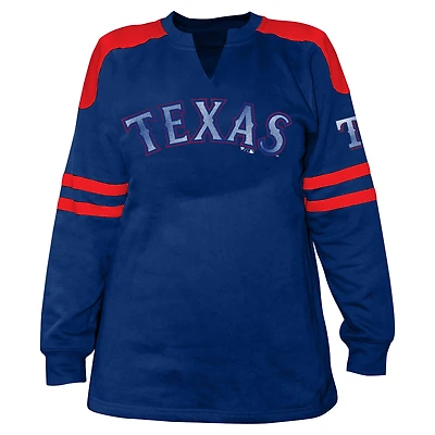 Profile Royal Texas Rangers T-shirt à manches longues et col cranté pour femme