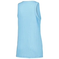 Women's Soft as a Grape Light Blue Texas Rangers Gauze High Neck Tank Top