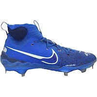 Crampons Nike bleus autographiés et portés en match par Wyatt Langford (Texas Rangers) lors de la saison 2025 de la MLB