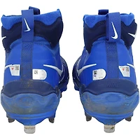 Crampons Nike bleus autographiés et portés en match par Wyatt Langford (Texas Rangers) lors de la saison 2025 de la MLB