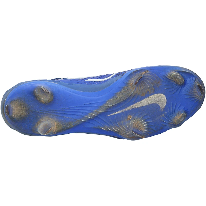 Crampons Nike bleus portés en match et autographiés par Wyatt Langford (Texas Rangers) lors de la saison 2025 de la MLB