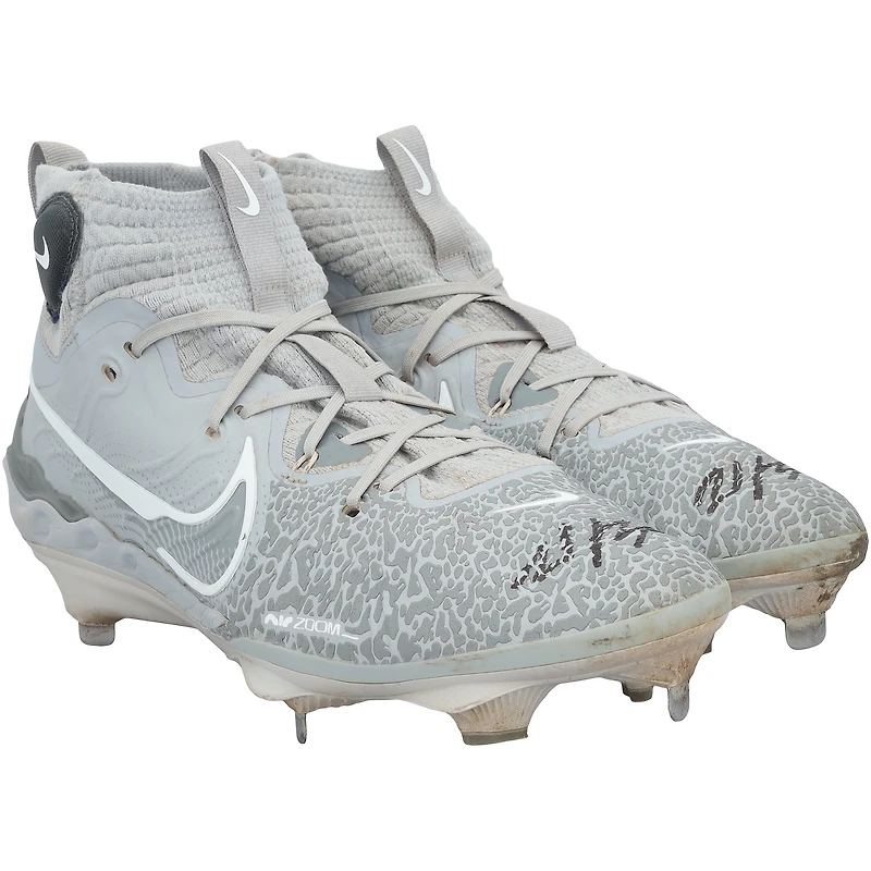Wyatt Langford Texas Rangers Autographed Game-Used Nike Cleats from the MLB Season