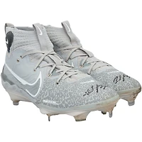 Wyatt Langford Texas Rangers Autographed Game-Used Nike Cleats from the MLB Season