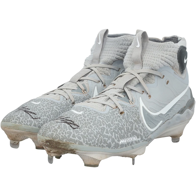 Wyatt Langford Texas Rangers Autographed Game-Used Nike Cleats from the MLB Season