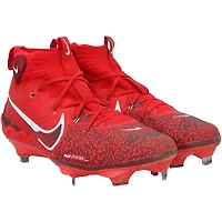 Crampons Nike rouges autographiés et portés en match par Wyatt Langford (Texas Rangers) lors de la saison 2025 de la MLB - HH98516053-54
