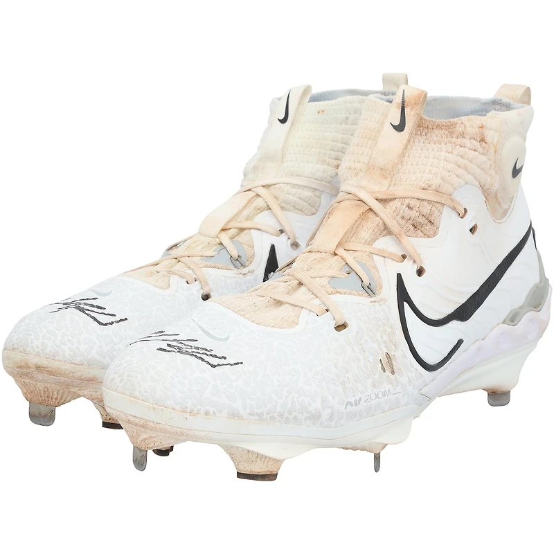 Wyatt Langford Texas Rangers Autographed Game-Used Nike Cleats from the 2024 MLB Season