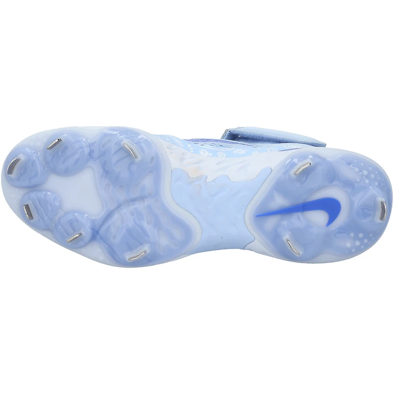 Wyatt Langford Texas Rangers Autographed Player-Issued Blue Nike Cleats from the 2025 MLB Season