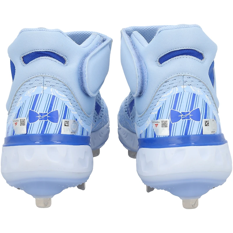 Wyatt Langford Texas Rangers Autographed Player-Issued Blue Nike Cleats from the 2025 MLB Season