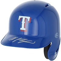 Mini casque de frappeur réplique autographié de Wyatt Langford, Texas Rangers