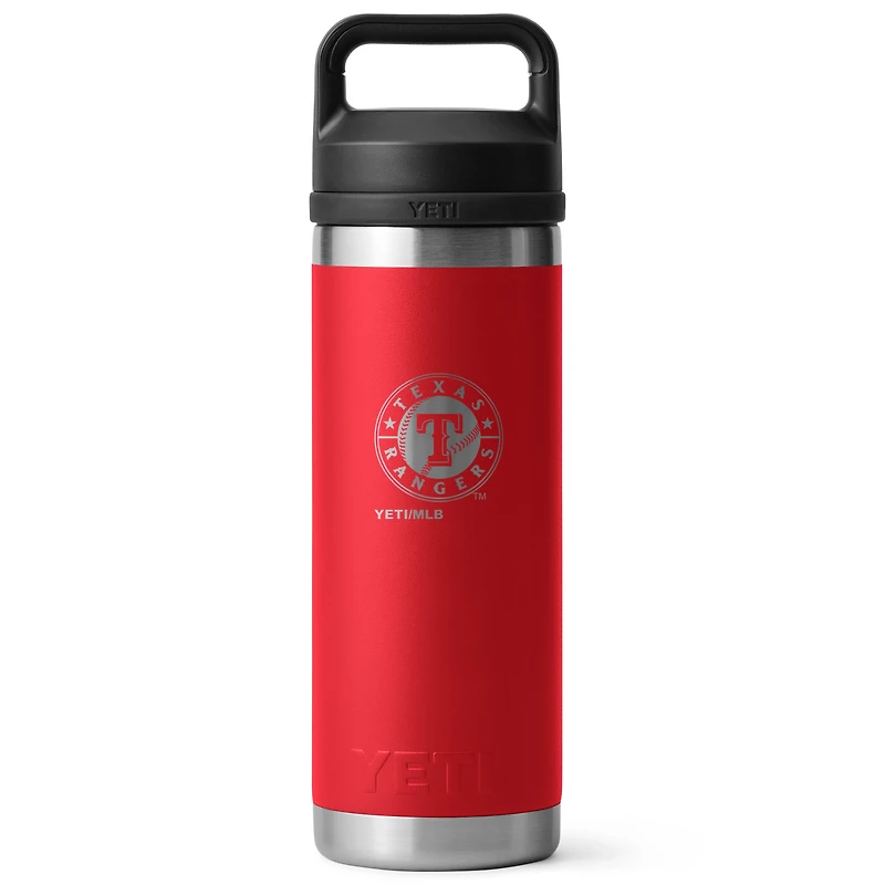YETI Texas Rangers 18oz. Rambler Chug Water Bottle