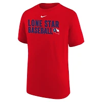 Youth Nike  Red Texas Rangers Performance Local Legend T-Shirt