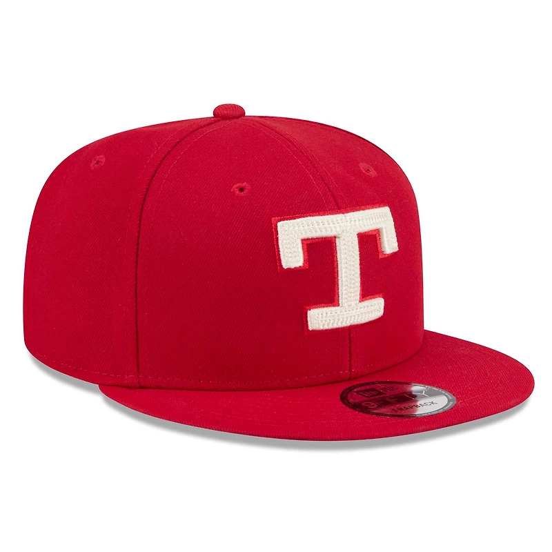 Casquette snapback New Era rouge Texas Rangers 2026 City Connect 9FIFTY pour jeunes