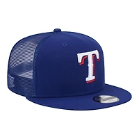 Youth New Era  Royal Texas Rangers 9FIFTY Trucker Snapback Hat