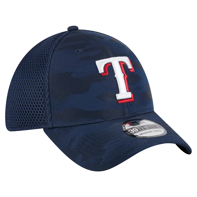 Casquette 39THIRTY Flex camouflage Royal Texas Rangers New Era pour jeune