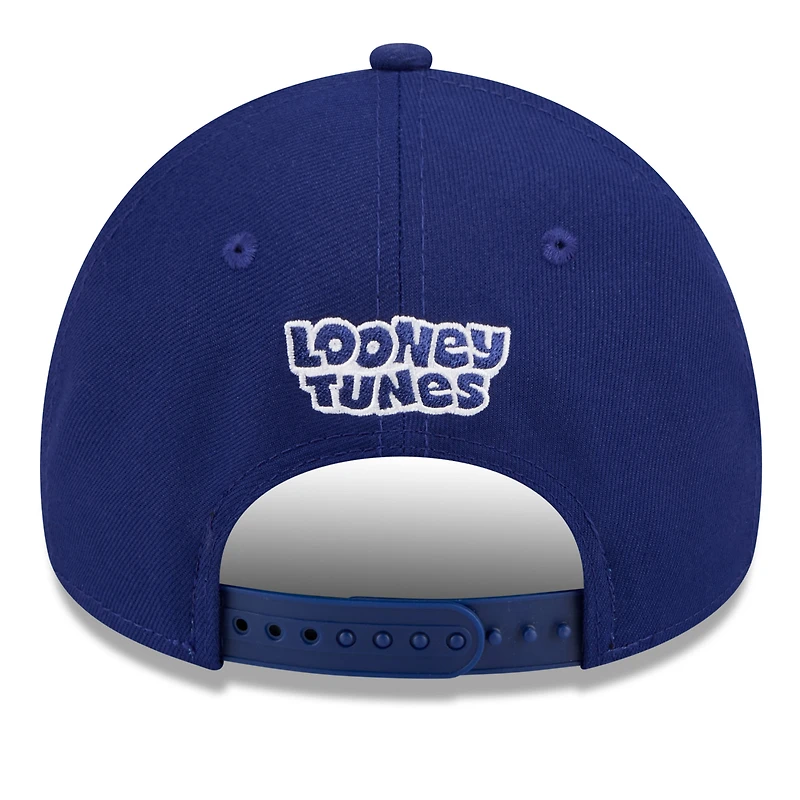 Casquette ajustable New Era Royal Texas Rangers Looney Tunes A-Frame 9FORTY pour jeunes