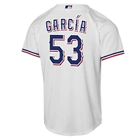 Youth Nike Adolis Garcia White Texas Rangers Home Replica Player Jersey