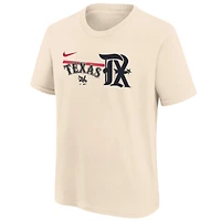 Youth Nike  Cream Texas Rangers 2023 City Connect Team T-Shirt