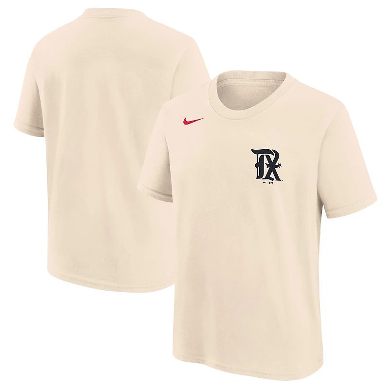 T-shirt Nike Texas Rangers 2023 City Connect Wordmark pour enfant