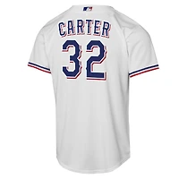 Maillot de joueur Nike Evan Carter blanc Texas Rangers Home Replica 2.0 pour jeune