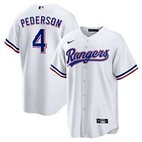 Maillot Nike JOC Pederson blanc pour jeune, réplique à domicile des Texas Rangers