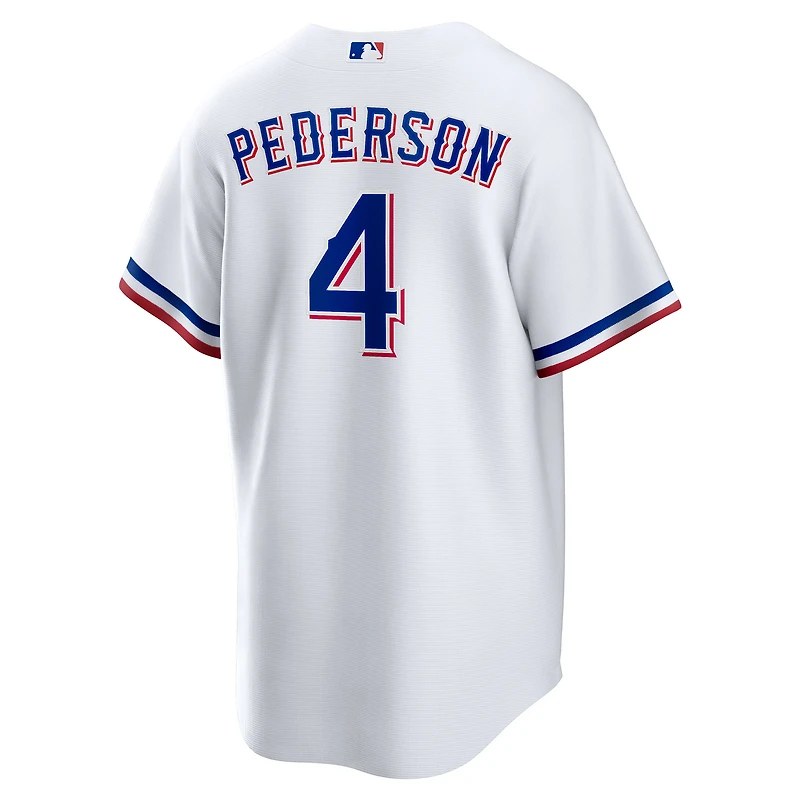 Maillot Nike JOC Pederson blanc pour jeune, réplique à domicile des Texas Rangers