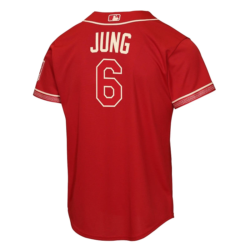 Youth Nike Josh Jung Red Texas Rangers 2026 City Connect Stadium Jersey