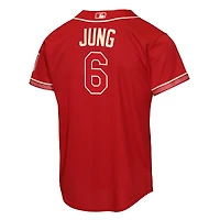Youth Nike Josh Jung Red Texas Rangers 2026 City Connect Stadium Jersey
