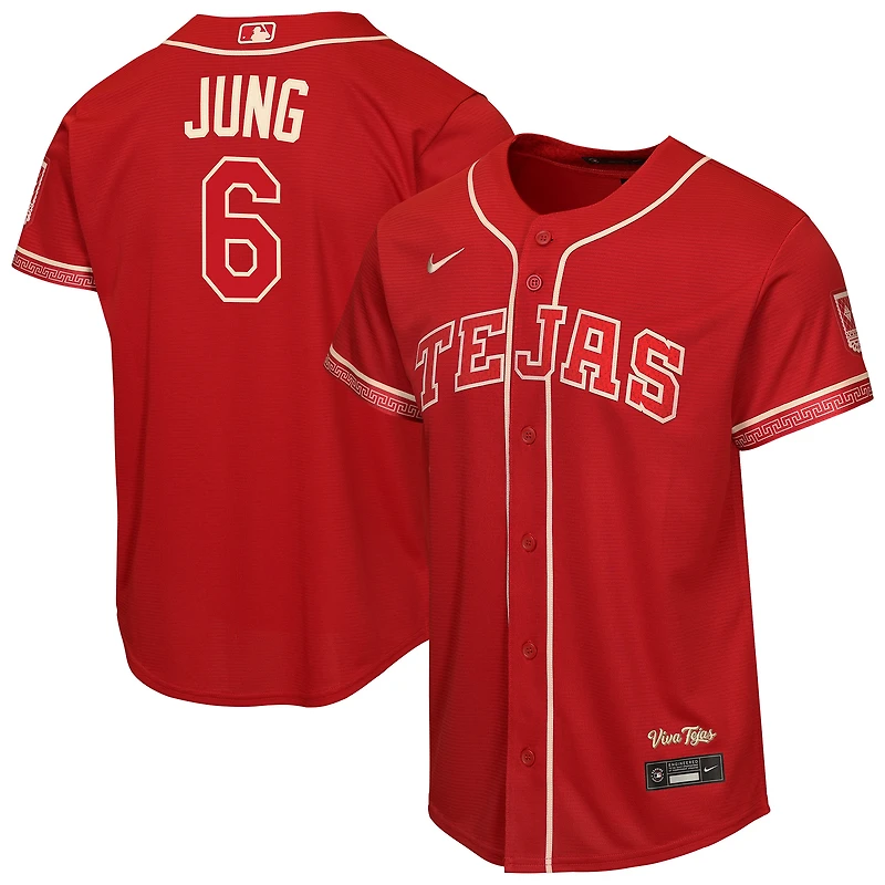 Youth Nike Josh Jung Red Texas Rangers 2026 City Connect Stadium Jersey