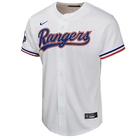 Maillot de joueur Nike Josh Jung blanc Texas Rangers 2024 Gold Collection Limited pour jeune