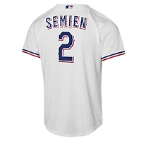 Youth Nike Marcus Semien White Texas Rangers Home Replica Player Jersey