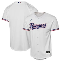 Youth Nike  White Texas Rangers Home Replica Jersey