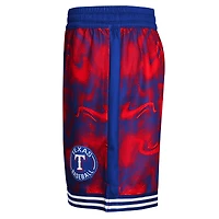 Short de voltigeur Texas Rangers Royal/Rouge pour jeunes