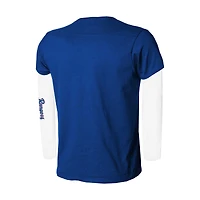 Ensemble de t-shirts combinés Texas Rangers Royal/White Stitches pour jeunes