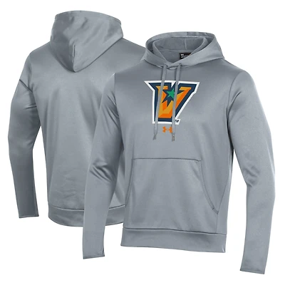 Men's Under Armour Gray Texas-Rio Grande Valley Vaqueros All Day Fleece Pullover Hoodie