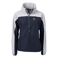 Women's Cutter & Buck  Navy Texas-Rio Grande Valley Vaqueros Charter Eco Recycled Half-Zip Anorak Jacket