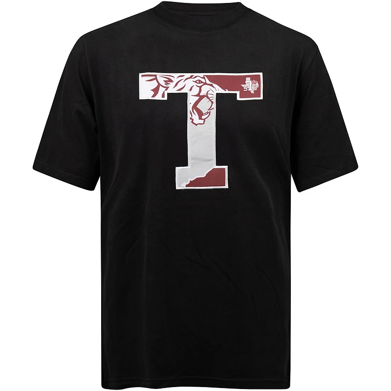 Men's FISLL Black Texas Southern Tigers Applique T-Shirt