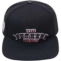 Men's Pro Standard Black Texas Southern Tigers Arch Over Logo Snapback Hat