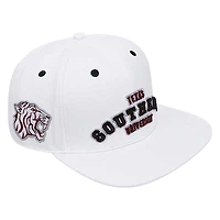 Casquette Snapback en laine blanche Pro Standard Texas Southern Tigers pour homme