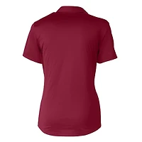 Polo texturé stretch Cutter & Buck bordeaux pour femme, Texas Southern Tigers Prospect