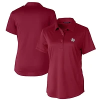 Polo texturé stretch Cutter & Buck bordeaux pour femme, Texas Southern Tigers Prospect