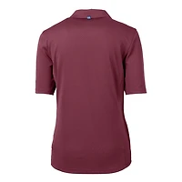 Women's Cutter & Buck Maroon Texas Southern Tigers Virtue Eco Pique Recycled Polo