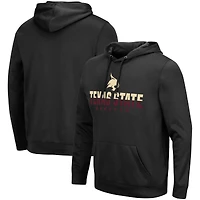 Sweat à capuche Colosseum Black Texas State Bobcats Lantern pour homme