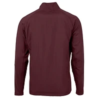 Veste hybride recyclée entièrement zippée en tricot écologique Adapt pour homme, couleur marron, Cutter & Buck, Texas State Bobcats