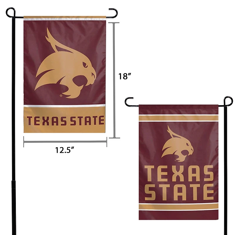 WinCraft Texas State Bobcats 12" x 18" Double-Sided Garden Flag