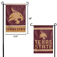 WinCraft Texas State Bobcats 12" x 18" Double-Sided Garden Flag