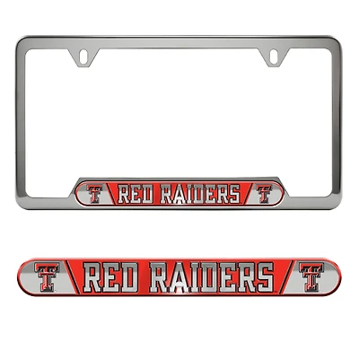 Logo Brands  Texas Tech Red Raiders Embossed License Plate Frame